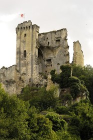 France, Loir et Cher, Lavardin, labelled Les Plus Beaux Villages de France (The Most Beautiful Villages of France), castle ruins
