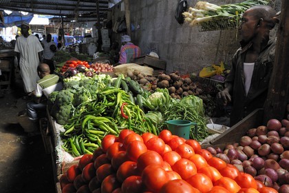 Tanzanie, Dar es-Salaam, marché de Kisutu