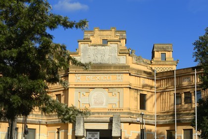 Espagne, Andalousie, Séville, ancien pavillon du Mexique construit pour l'Exposition ibéro-américaine de 1929 sur l'Avenida La Palmera