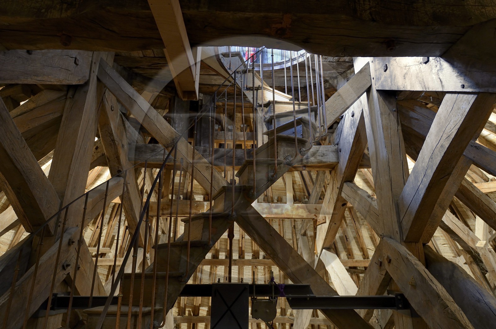 France, Seine et Marne, Maincy, Chateau de Vaux le Vicomte, the frame of the lantern