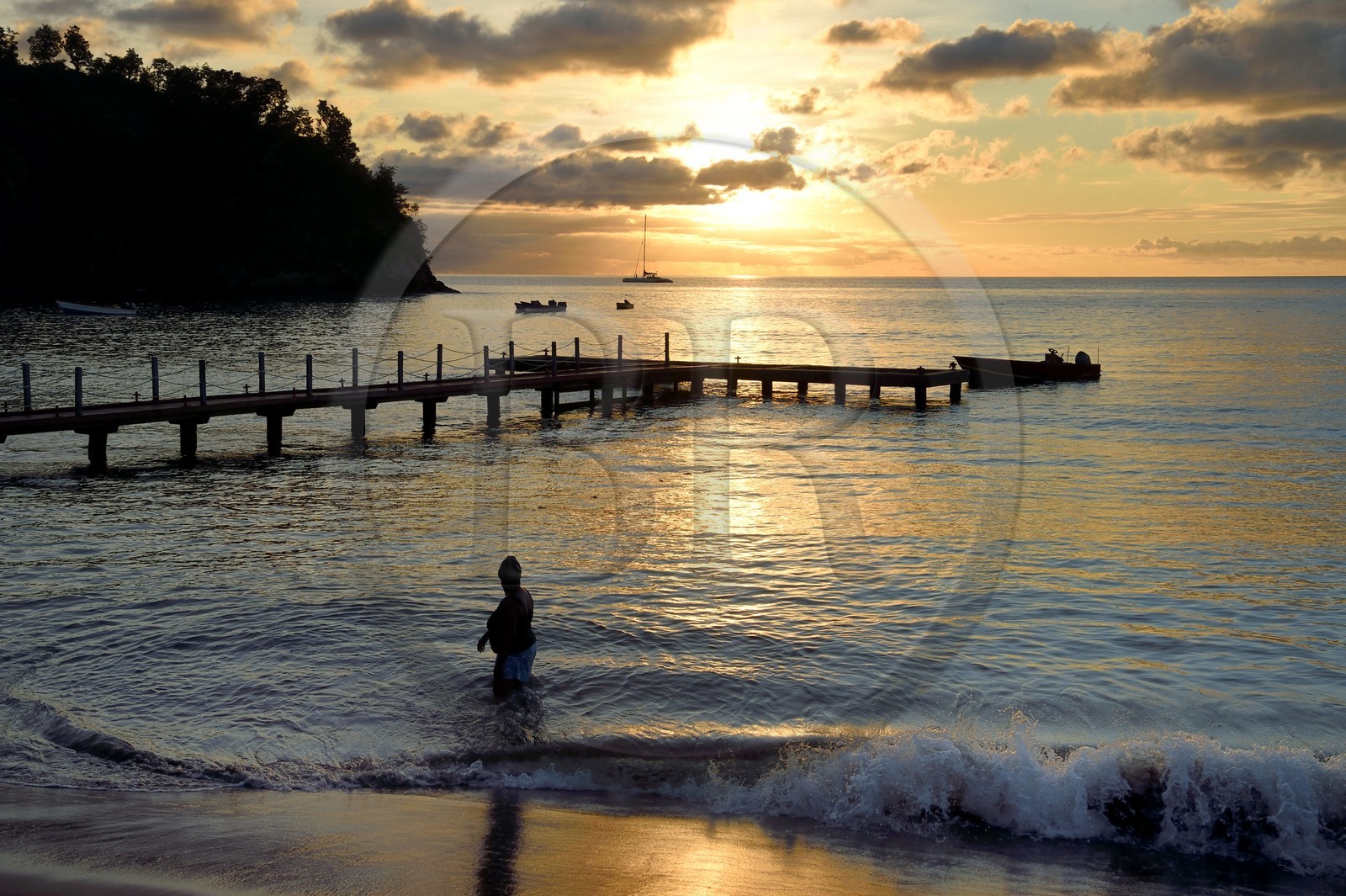 Caraïbes, Ile de la Dominique, Toucari Bay au nord de Portsmouth