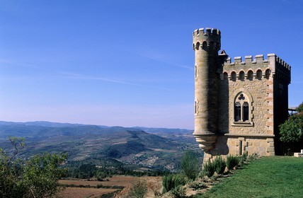 France, Aude, Rennes le chateau, Magdala tower in the Abbot Berenger Sauniere's property