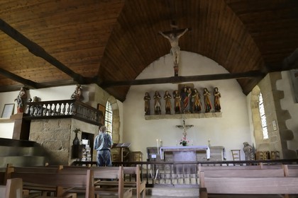 France, Côtes-d'Armor (22), Vieux-Marché, la chapelle des Sept-Saints consacrée aux Sept Dormants d'Éphèse