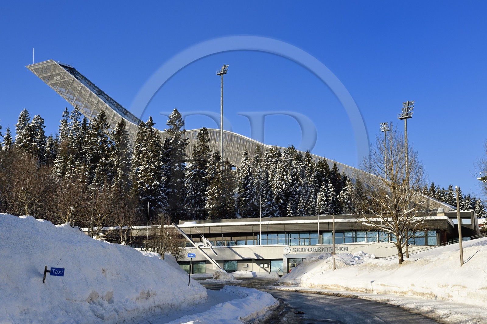 Norway, Oslo, Holmenkollen district, the Holmenkollbakken ski jumping hill that houses the ski museum