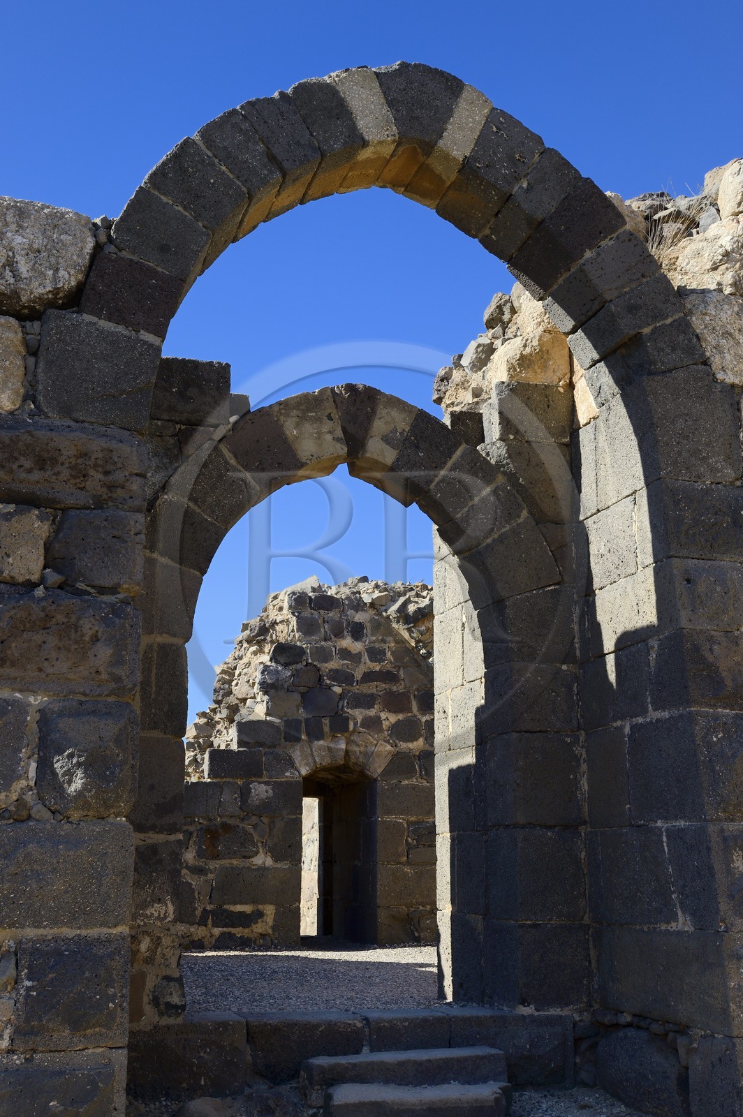 Israel, district Nord, Galilée, l'Etoile du Jourdain, la forteresse croisée de Belvoir tenue par les Hospitaliers entre 1168 et 1189