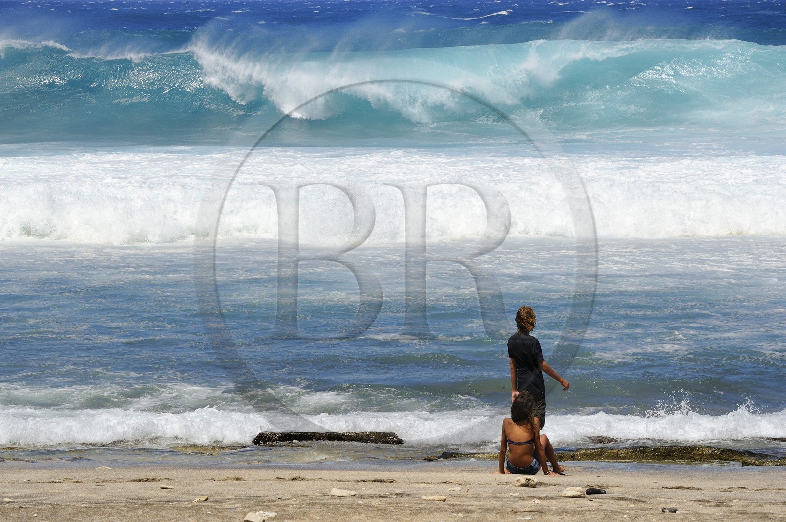 France, île de la Réunion, la côte sud, plage de Grand-Anse