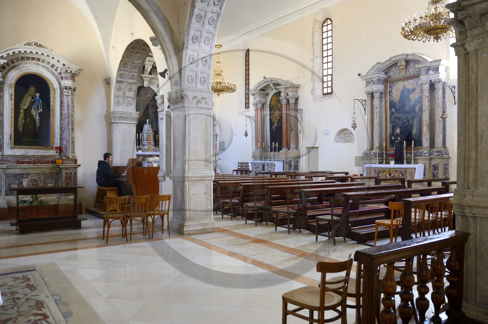 Croatie, Dalmatie, côte dalmate, Zadar, église et couvent Saint-François