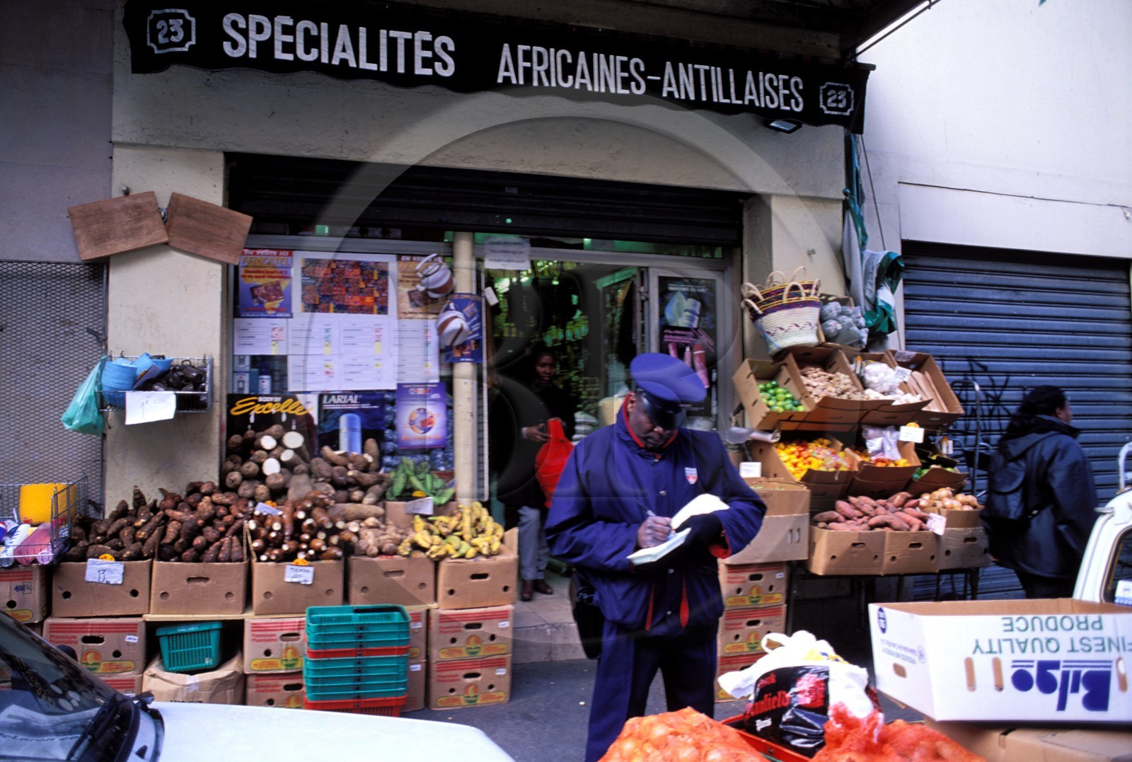 France, Paris (75), marché africain de la rue Dejean à la Goutte d'Or