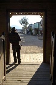 Spain, Andalusia, Almeria Province, Tabernas Desert, Fort Bravo Texas-Hollywood Amusement park where the 7 Mercenaries from John Sturges, Les Petroleuses from Christian-Jaque and A Fistful of Dollars from Sergio Leone were filmed