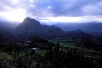 France, île de la Réunion, cirque de Salazie, classé Patrimoine Mondial de l'UNESCO, le plus verdoyant des trois cirques