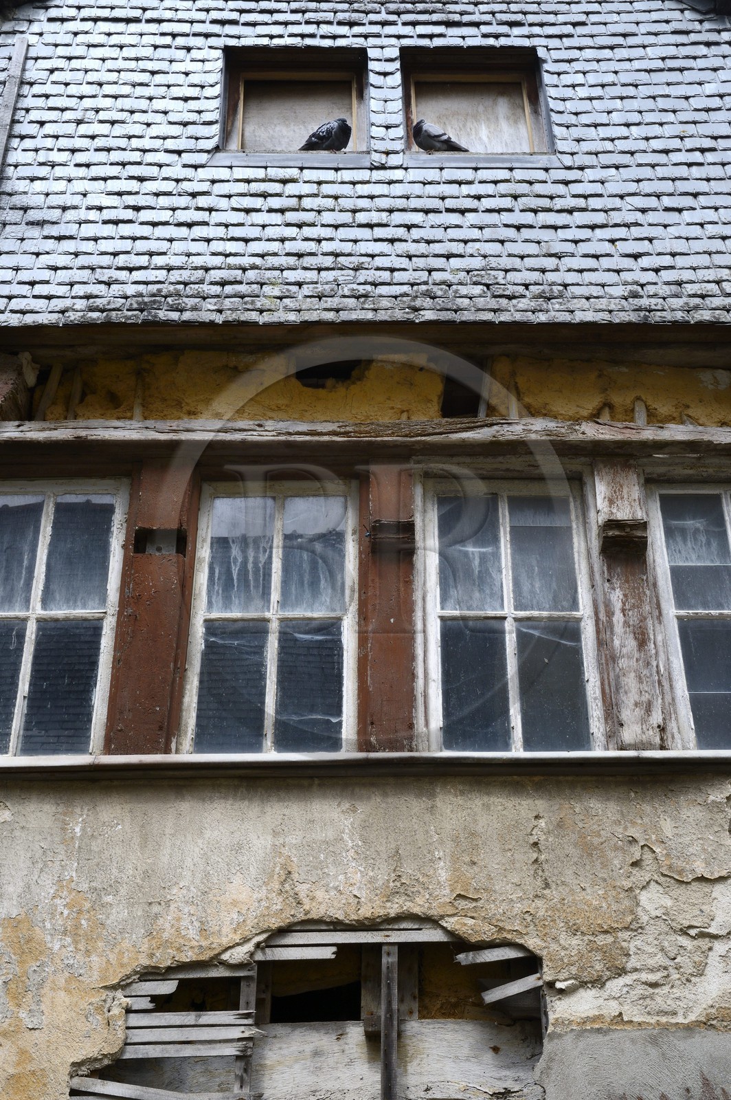 France, Finistère (29), Morlaix, maison traditionnelle dans la Rue Longue