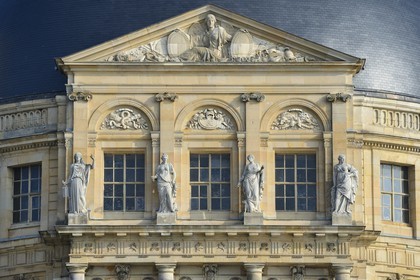 France, Seine et Marne, Maincy, Chateau de Vaux le Vicomte, southern facade of the castle