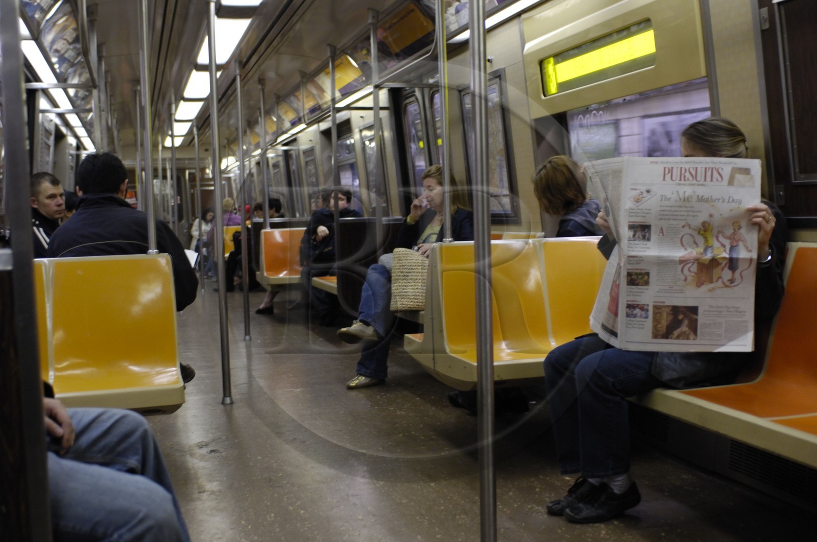 Etats-Unis, New York, Manhattan,  dans le Metro