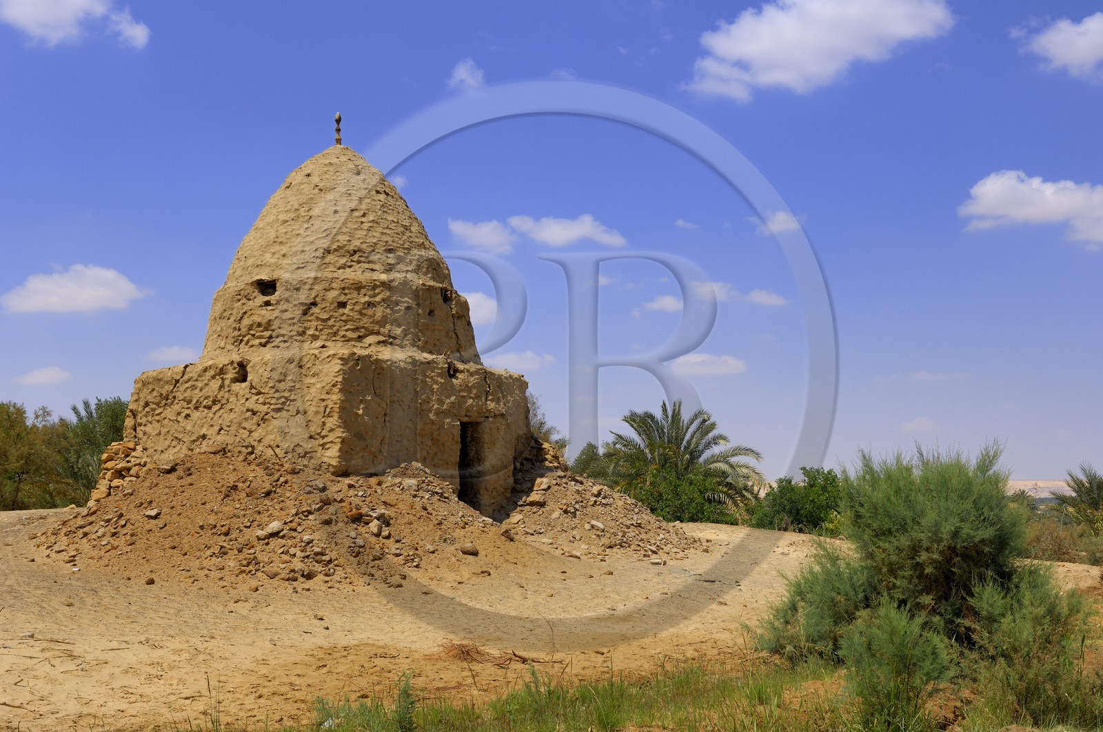 Egypte, Basse-Egypte, désert libyque, oasis de Bahariya (Bahareyya), tombe d'un saint homme