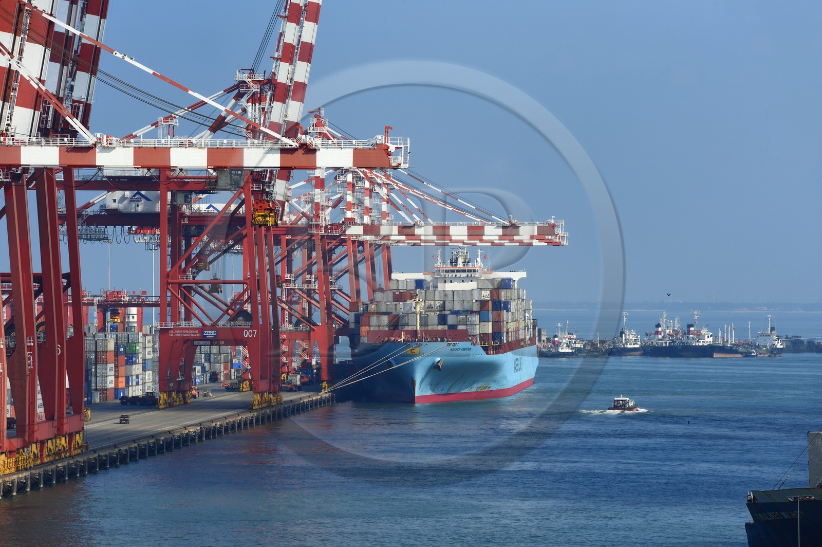 Sri Lanka, province de l'ouest, district de Colombo, Colombo, le port de commerce