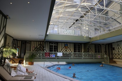 France, Calvados, Deauville, Pays d'Auge, Normandy Barriere Hotel, the indoor swimming pool