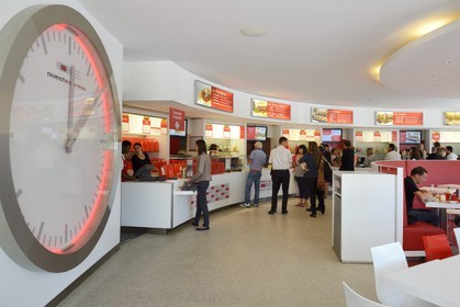 France, Rhone, Lyon, Vaise district, the Ouest Express, french-style fast food restaurant of Paul Bocuse