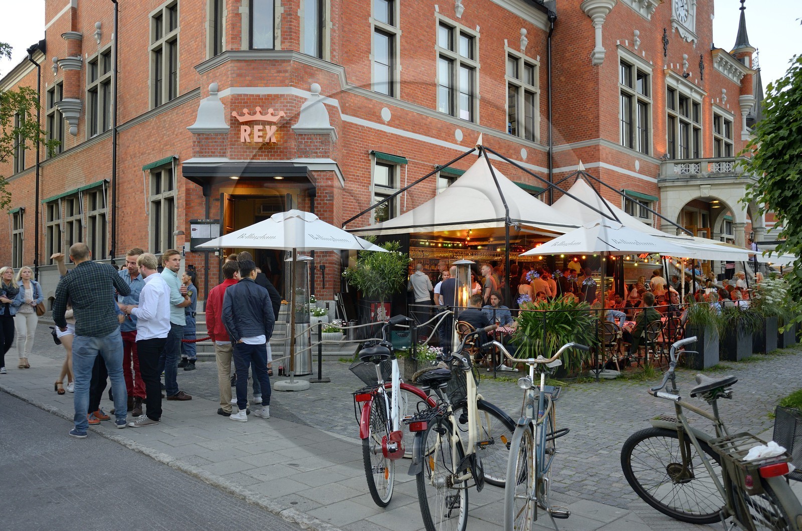 Suède, Comté de Vasterbotten, Umea, le restaurant bar Rex dans l'ancien hôtel de ville