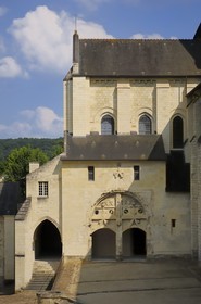 France, Maine et Loire (49), Vallée de la Loire classée Patrimoine Mondial de l' UNESCO, Fontevraud-l'Abbaye, abbaye de Fontevraud, l'église abbatiale