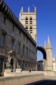 France, Herault, Montpellier, historical center, Medecine University and the Saint Pierre cathedral