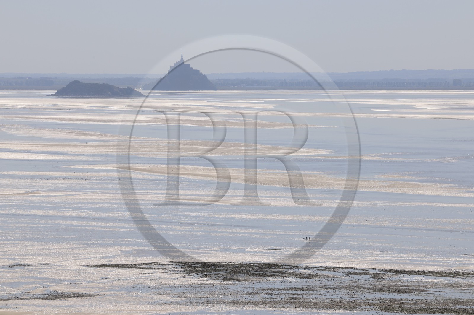 France, Manche (50), Baie du Mont-Saint-Michel, le Mont et l'ile de Tombelaine depuis le Bec d'Andaine France, Manche (50), Baie du Mont-Saint-Michel, le Mont et l'ile de Tombelaine depuis le Bec d'Andaine
