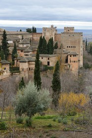 Spain, Andalusia, Granada, Alhambra, listed as World Heritage by UNESCO