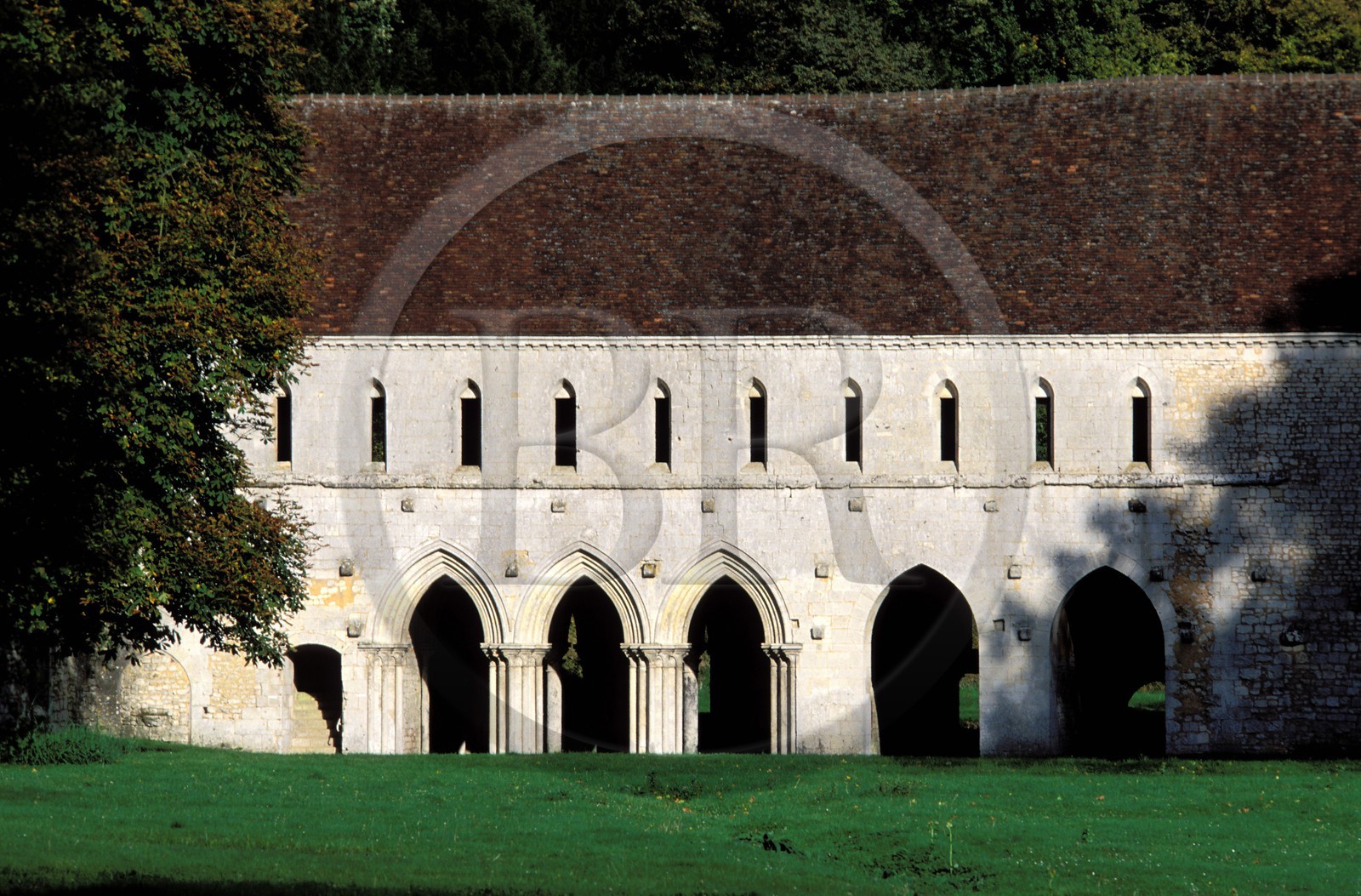 France, Eure (27), abbaye de fontaine-guérard, les ruines de l'abbaye cistercienne