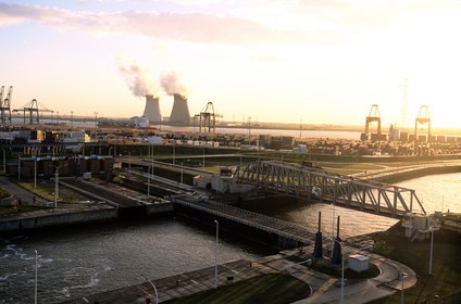 Belgium, Flanders, Antwerp (Antwerpen), the industrial and commercial harbour