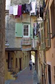 France, Alpes-Maritimes, Menton, Mattoni street in the old town
