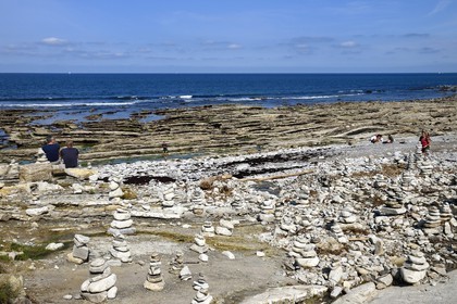 France, Pyrénées-Atlantiques (64), Pays-Basque, la Corniche Basque, Urrugne, la côte Atlantique vers Socoa France, Pyrenees Atlantiques, Basque Country coast, the Basque Corniche, Urrugne, the Atlantic coast towards Socoa