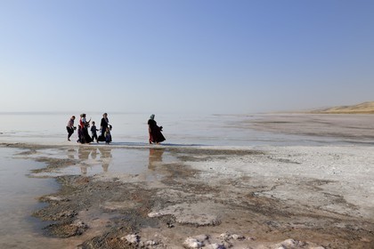 Turkey, Central Anatolia, Tuz Golu Lake, the second largest salted lake of Turkey
