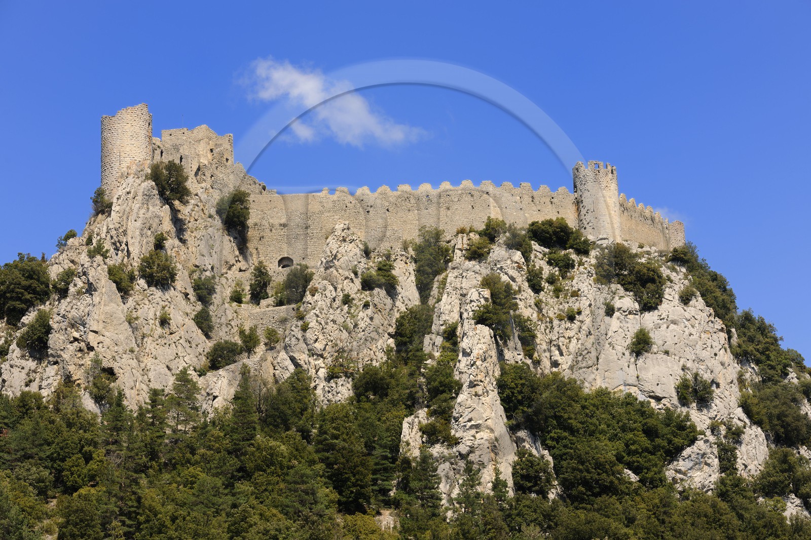 France, Aude (11), château cathare de Puilaurens