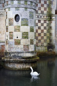 France, Calvados (14), Pays d'Auge, le chateau de Saint-Germain-de-Livet du XVe et XVIe siècle labellisé Musée de France