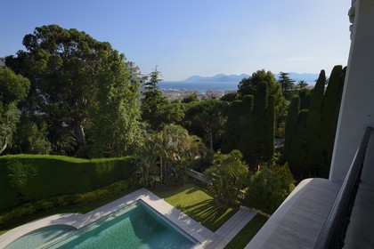 France, Alpes Maritimes, Cannes, the Villa La Californie where Picasso lived, today renamed the Pavillon de Flore by Marina Picasso, the view from the villa