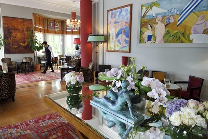 France, Alpes-Maritimes, Antibes,  Juan-les-Pins, Belle Rives hotel, the Piano-bar Fitzgerald