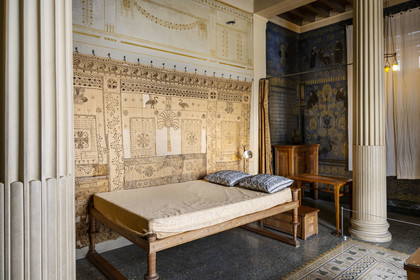 France, Alpes-Maritimes, Beaulieu-sur-Mer, neo-Greek style villa Kerylos build in 1908 by architect Emmanuel Pontremoli, Madame Reinach's room