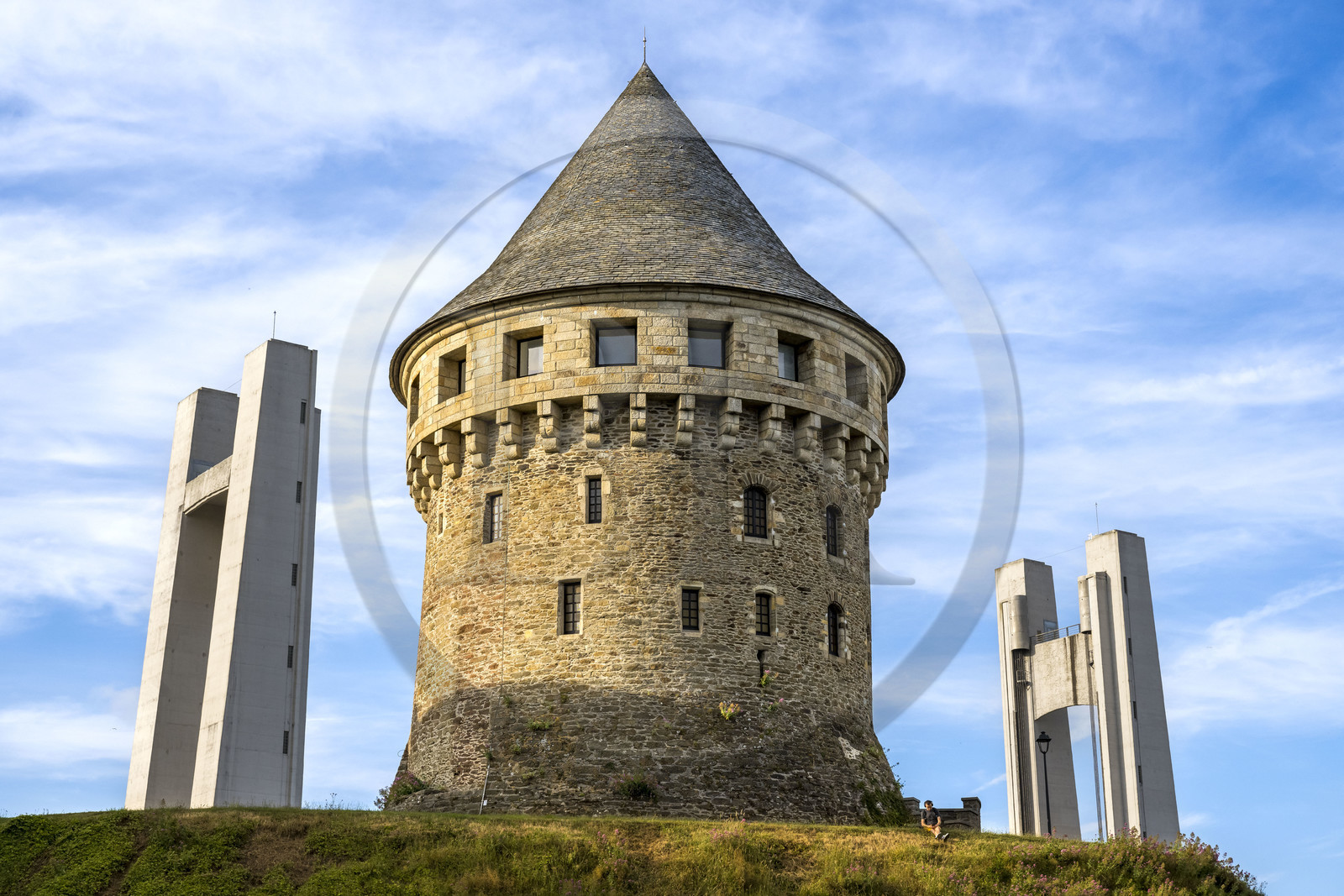 France, Finistère (29), Brest, quartier Recouvrance, la Tour de la Motte-Tanguy