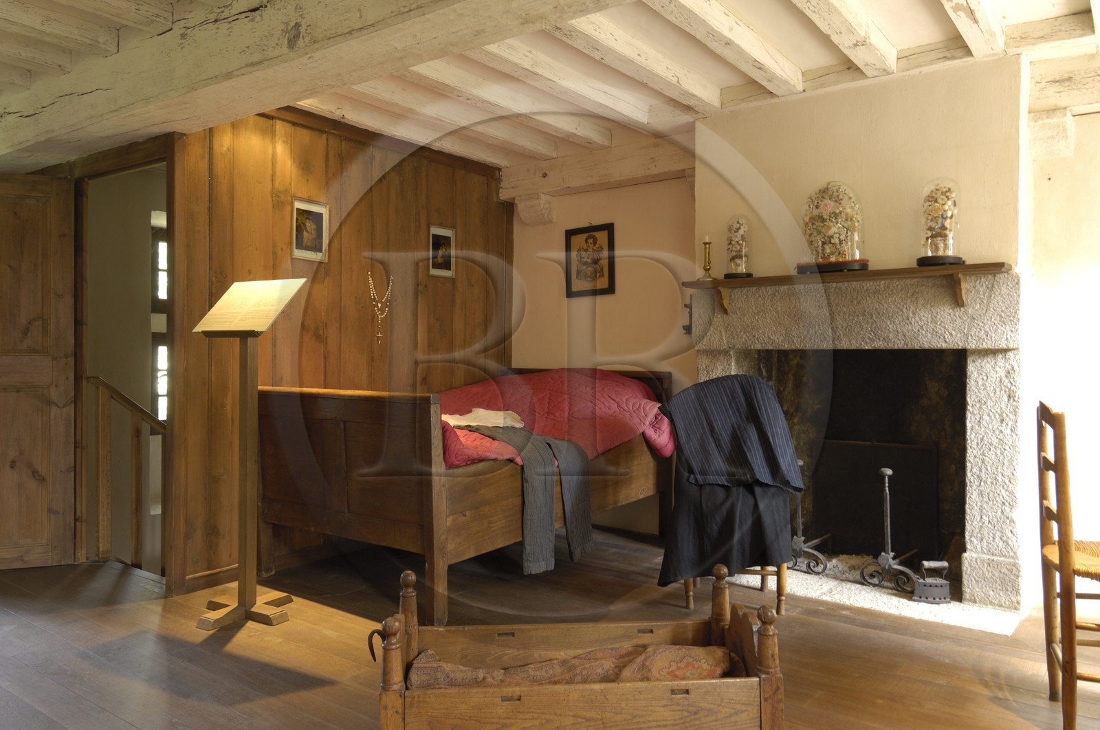 France, Manche (50), Cap de la Hague, Gréville-Hague, hameau de Gruchy, maison natale du peintre  J.F.Millet