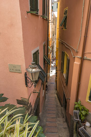 Italy, Liguria, Cinque Terre National Park listed as World Heritage by UNESCO, village of Vernazza,