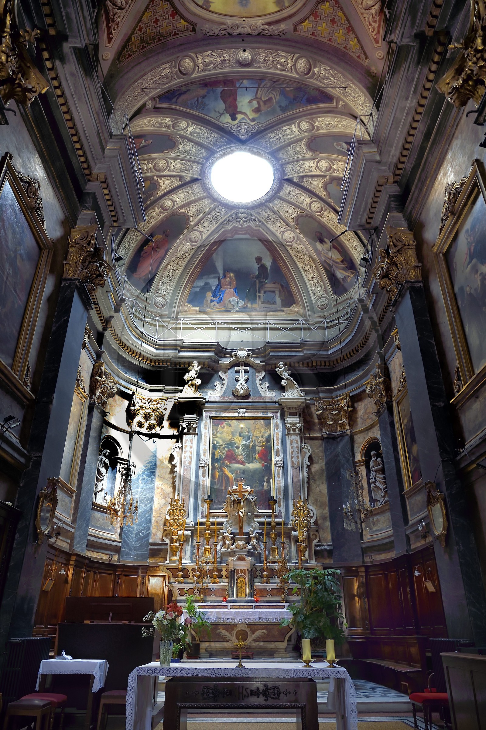 France, Alpes-Maritimes (06), Nice, vieille ville, église Saint-Martin-Saint-Augustin où Garibaldi fut baptisé la 19 juillet 1808