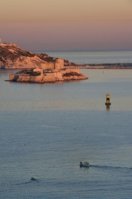 France, Bouches du Rhone, Marseille, Calanques National Park, archipelago of Frioul islands, the Chateau d'If
