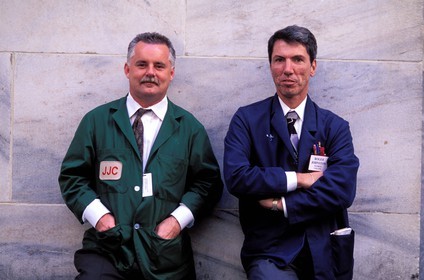 United States, New York City, Lower Manhattan, Financial district, Brokers of NY Stock Exchange