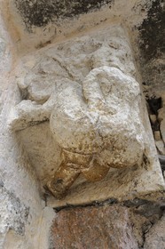 France, Côte d'Or (21), Semur-en-Auxois, les Joyaux d'Hercule sur la porte de Sauvigny