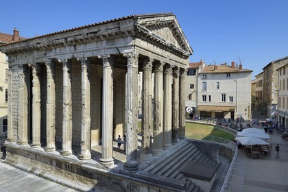 France, Isere, Vienne, Auguste and Livie roman Temple built in the years 25-27 BCE