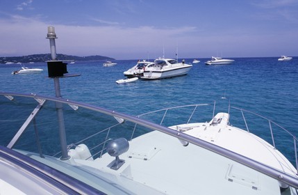 France, Var (83), Saint-Tropez, la baie de Pampelonne a Ramatuelle