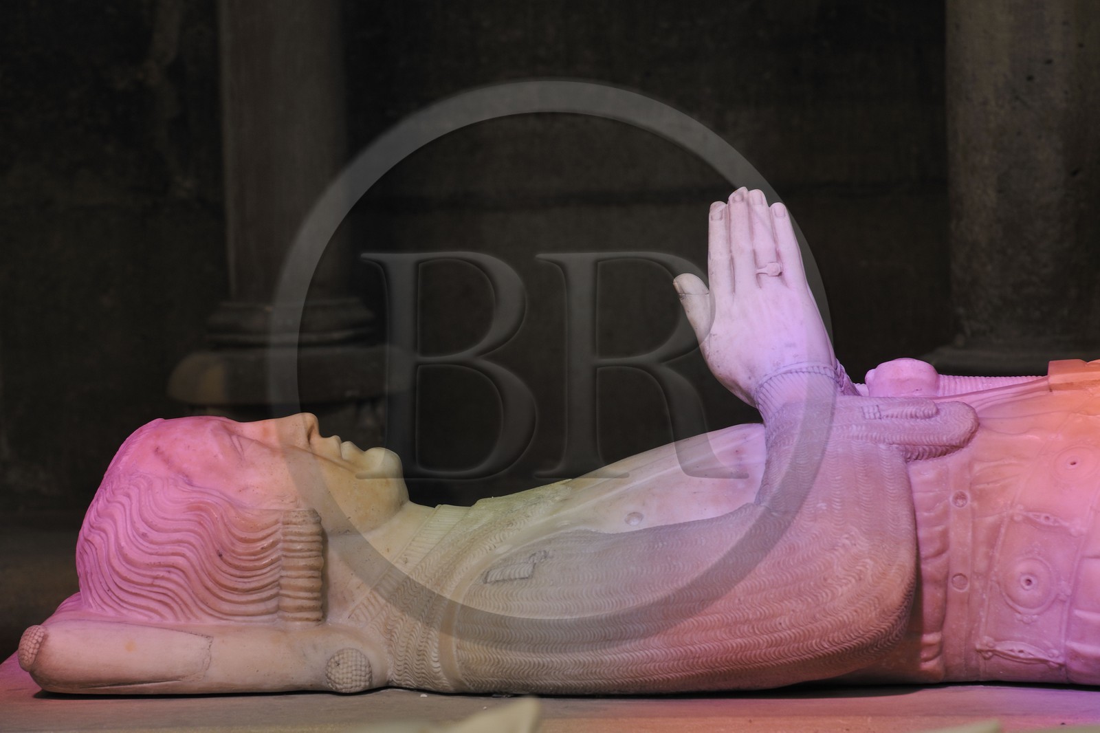 France, Seine-Saint-Denis (93), Saint-Denis, la basilique de Saint-Denis, gisant de Charles compte de Valois  (1270-1325)