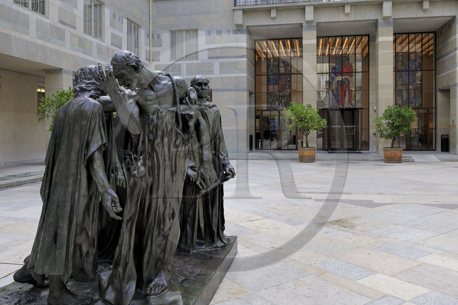 Suisse, Bâle, le musée des Beaux-Arts Kunstmuseum, les Bourgeois de Calais de Rodin