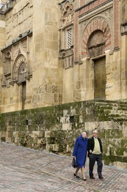 Spain, Andalusia, Cordoba, historical center listed as World Heritage by UNESCO, Mezquita, the Mosque cathedral, Cordoba Umayyad architecture, one of the gates of the enclosure