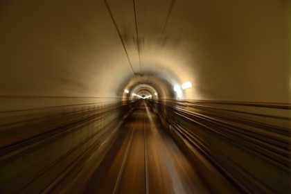 France, Moselle, Veckring, Maginot Line, Hackenberg Fortress, a tunnel