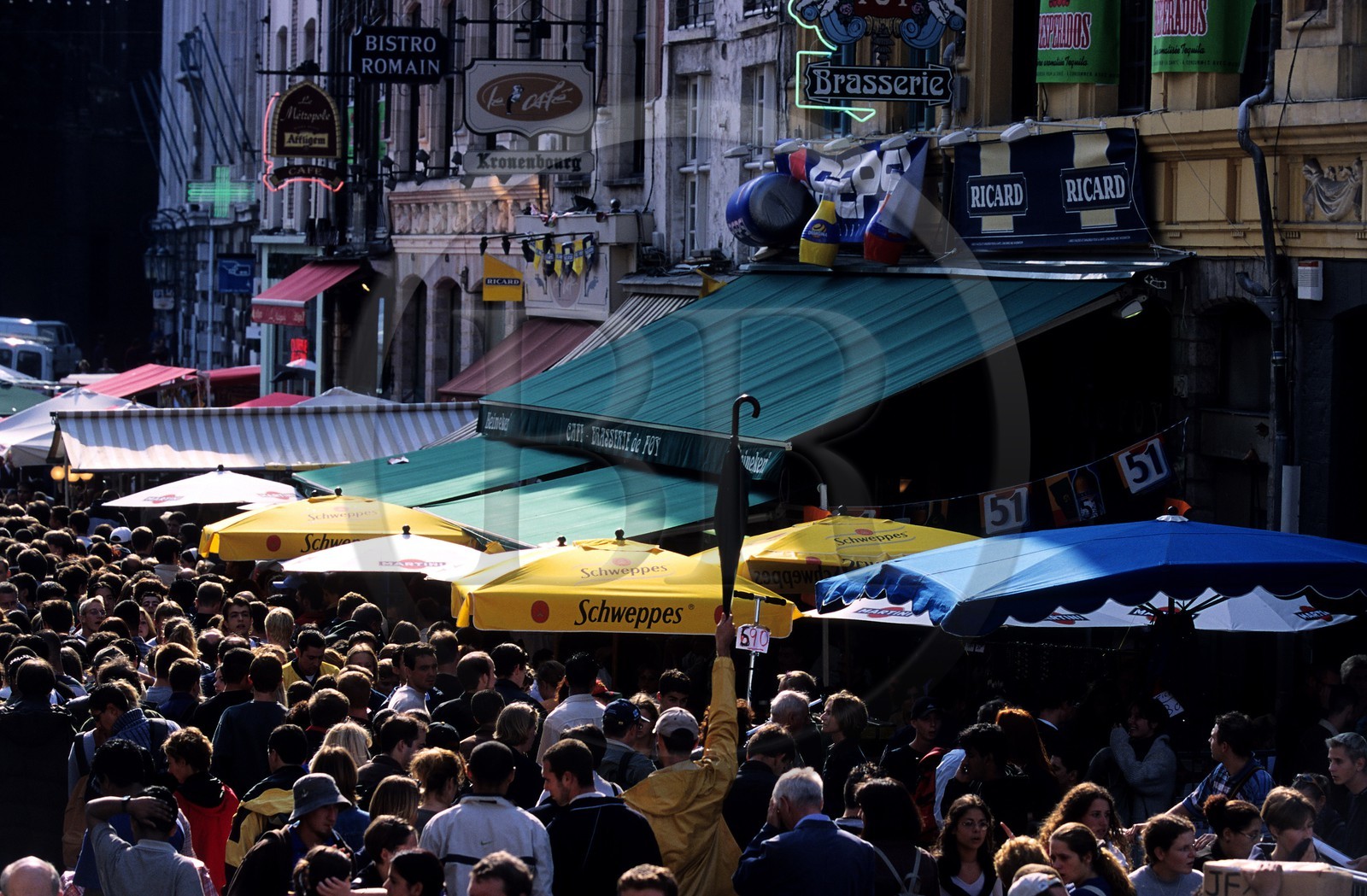France, Nord (59), Lille, la foule se presse dans la rue Rihour à l' occasion de la Braderie de Lille